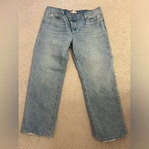Madewell Jeans Low Slung Straight Size 32 Never Worn
